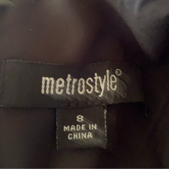 Metro Style Black and White Polka Dot Dress Size 8 - Picture 6 of 8